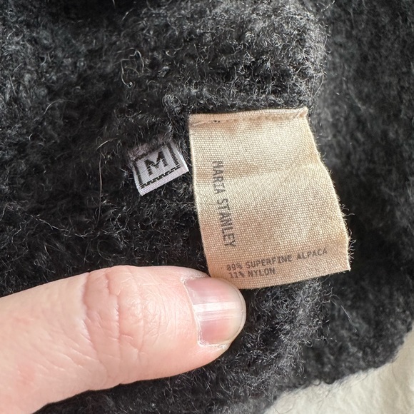SOLD – Maria Stanley Virgil Pullover Sweater, Noir Alpaca, Size M - Picture 9 of 9